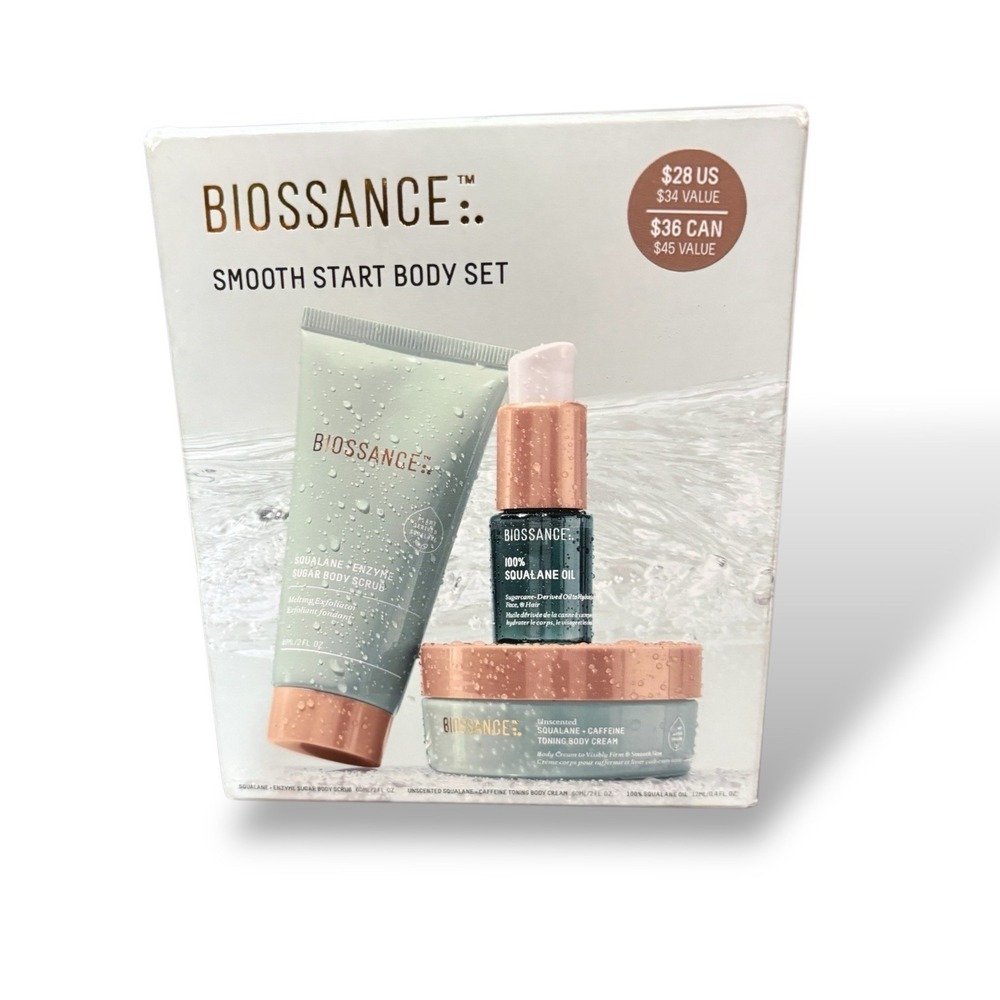 BIOSSANCE Smooth Start Body Set 3PC -‎ New In Box - Picture 2 of 4